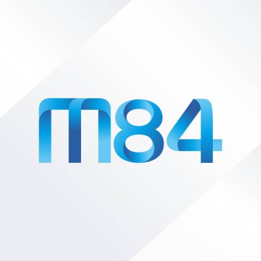 ortak mektup logo m 84 vektör çizim
