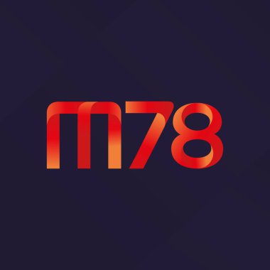 ortak mektup logo m 78 vektör çizim