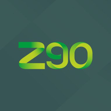 ortak mektup logo z90 vektör çizim