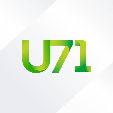  ortak mektup logo U71 vektör çizim