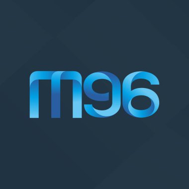 ortak mektup logo m 96 vektör çizim