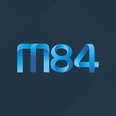 ortak mektup logo m 84 vektör çizim