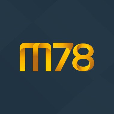ortak mektup logo m 78 vektör çizim