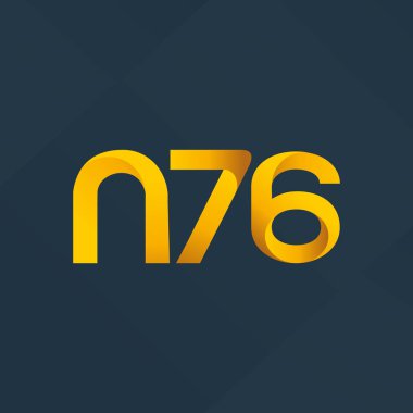 ortak mektup logo n 76 vektör çizim
