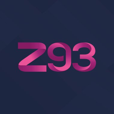 ortak mektup logo z93 vektör çizim