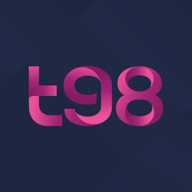 ortak mektup logo T98 vektör çizim