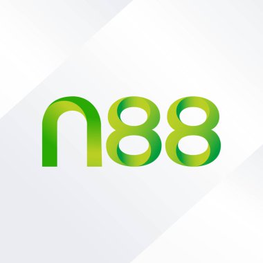 N88 ortak harf ve sayılar logo vektör çizim