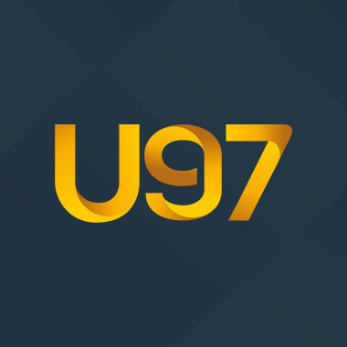 U97 mektup ve dijital numara logo simge