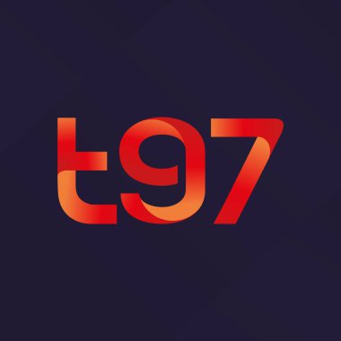 ortak mektup logo T97 vektör çizim