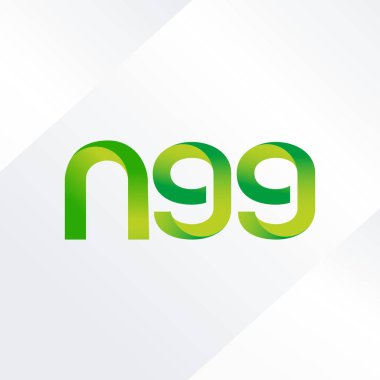 N99 ortak mektup ve sayı logo vektör çizim