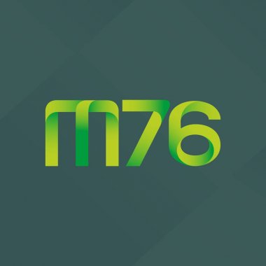 ortak mektup logo m 76 vektör çizim