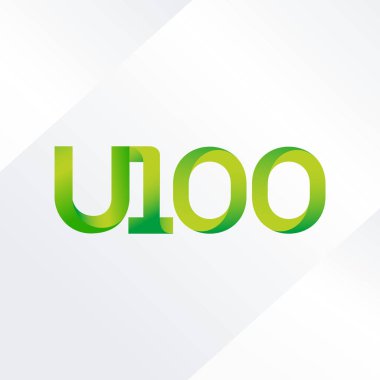 ortak mektup logo U100 vektör çizim