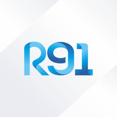 ortak mektup logo R 91 vektör çizim