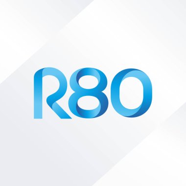 ortak mektup logo R 80 vektör çizim