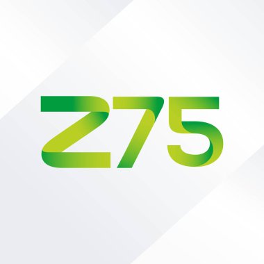 ortak mektup logo z75 vektör çizim