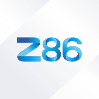 ortak mektup logo Z86 vektör çizim