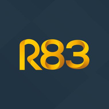 ortak mektup logo R 82 vektör çizim