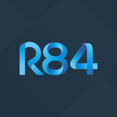 ortak mektup logo R 84 vektör çizim