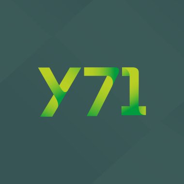 ortak mektup logo Y71 vektör çizim