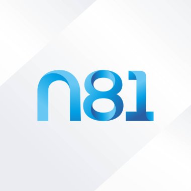 ortak mektup logo n 81 vektör çizim