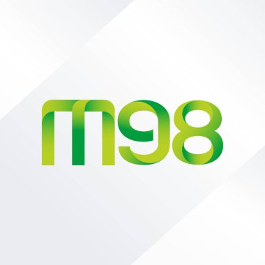 ortak mektup logo m 98 vektör çizim