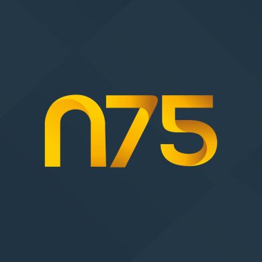 ortak mektup logo n 75 vektör çizim