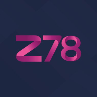 ortak mektup logo Z78 vektör çizim