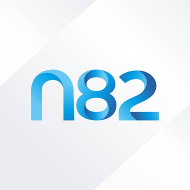 ortak mektup logo n 82 vektör çizim