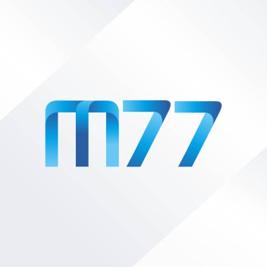 ortak mektup logo m 77 vektör çizim