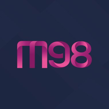ortak mektup logo m 98 vektör çizim