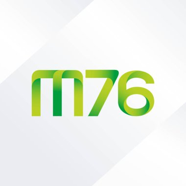 ortak mektup logo m 76 vektör çizim