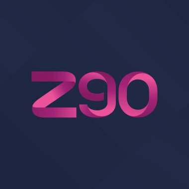 ortak mektup logo z90 vektör çizim