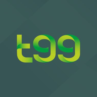 ortak mektup logo T99 vektör çizim