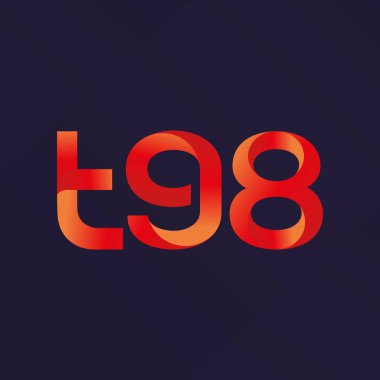 ortak mektup logo T98 vektör çizim