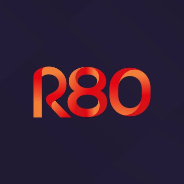 ortak mektup logo R 80 vektör çizim
