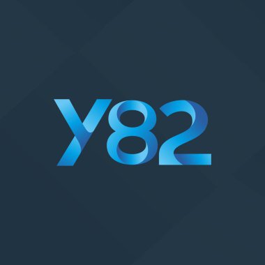 ortak mektup logo Y82 vektör çizim
