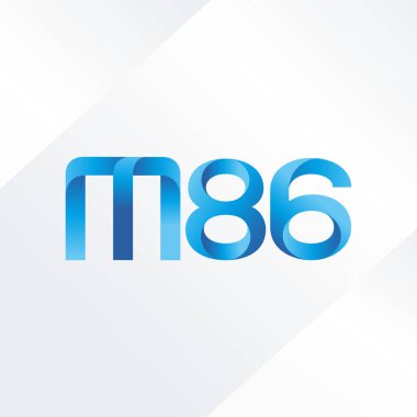ortak mektup logo m 86 vektör çizim