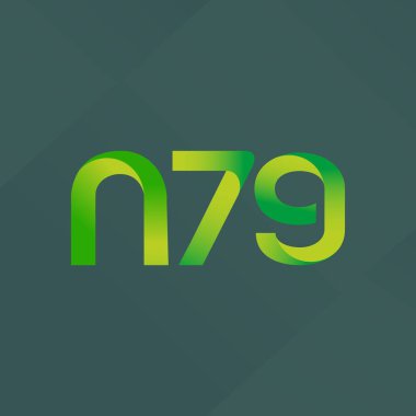 ortak mektup logo n 79 vektör çizim