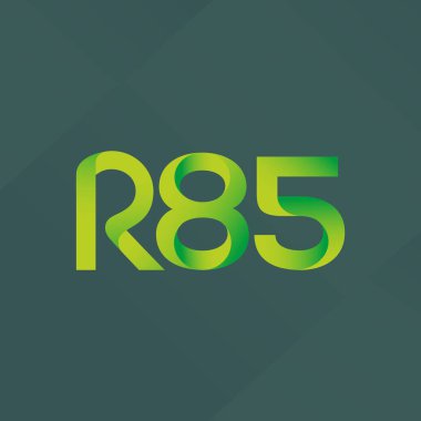 ortak mektup logo R 85 vektör çizim