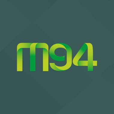 ortak mektup logo m 94 vektör çizim