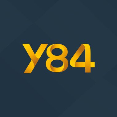 ortak mektup logo Y84 vektör çizim