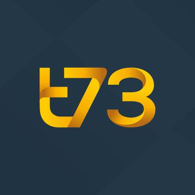 ortak mektup logo t 73 vektör çizim