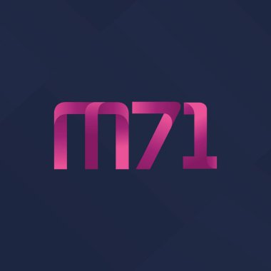 ortak mektup logo m 71 vektör çizim