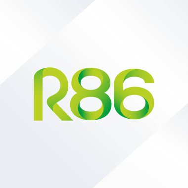ortak mektup logo R 86 vektör çizim