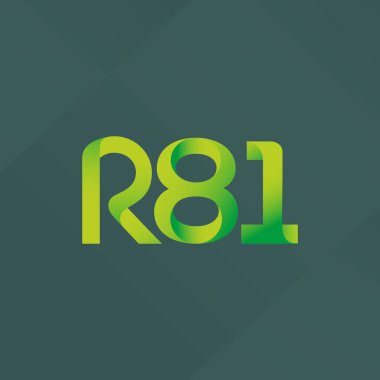 ortak mektup logo R 81 vektör çizim