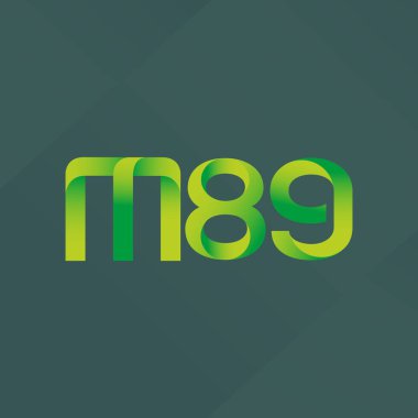 ortak mektup logo m 89 vektör çizim