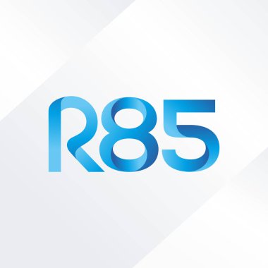 ortak mektup logo R 85 vektör çizim