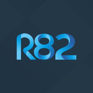 ortak mektup logo R 82 vektör çizim