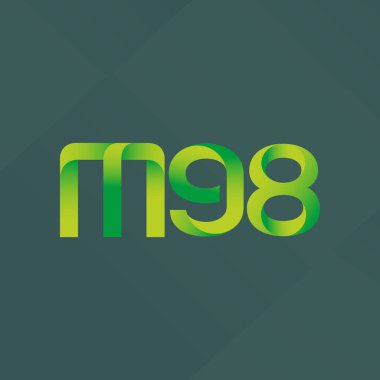ortak mektup logo m 98 vektör çizim