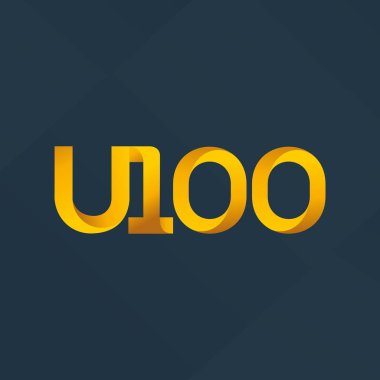 ortak mektup logo U100 vektör çizim